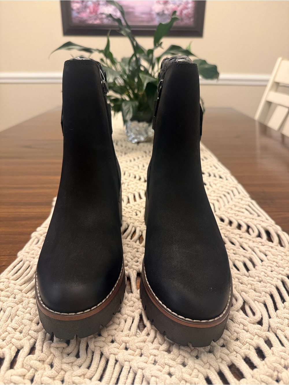 Blondo Black Platform Chelsea Booties